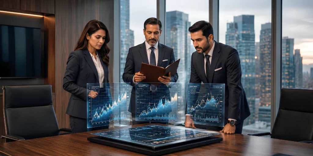 Investors assessing stocks and results - The Ultimate Safeguard_ How Governance Protects Regional Investor Portfolios